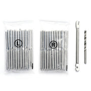 DIY T316 Left Right Swage Lag Screw for 1/8" Deck Stair Post 30Pairs
