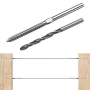 DIY T316 Left Right Swage Lag Screw for 1/8" Deck Stair Post 30Pairs