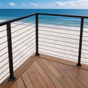 DIY Railing Post - 2x2x36in T304 Stainless Steel Single Corner Post 16-Gauge