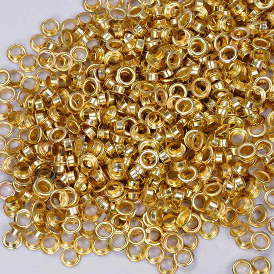 DIY 1/4" #0 Brass Grommets and Washers Pack 2000