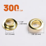 DIY Solid Copper Brass Grommets and Washers for Hole Punch