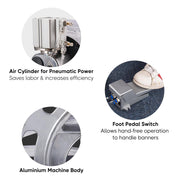 DIY Pneumatic Grommet Machine with Foot Pedal #2 4000 Grommets