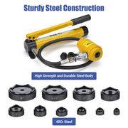 DIY 15-Ton Hydraulic Punch Driver Tool Kit w/ 10 Dies