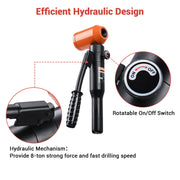 DIY 8 Ton Hydraulic Metal Hole Punch Tool 1/2 to 2in Knockout Set