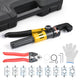 DIY 10-Ton Hydraulic Cable Wire Crimp Tool with 9 Dies