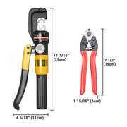 DIY 10-Ton Hydraulic Cable Wire Crimp Tool with 9 Dies