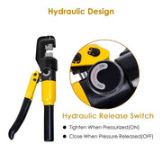 DIY 10-Ton Hydraulic Cable Wire Crimp Tool with 9 Dies