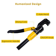 DIY 10-Ton Hydraulic Cable Wire Crimp Tool with 9 Dies