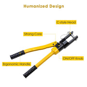 DIY 16-Ton Hydraulic Cable Wire Crimp Tool with 11 Dies