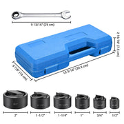 DIY 6-Ton Punch Driver Tool Kit with 6 Electrical Knockout Dies