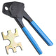 DIY 1/2" Pex Crimp Tool with Gauge Blue Red Optional