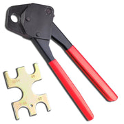 DIY 1/2" Pex Crimp Tool with Gauge Blue Red Optional