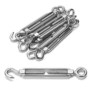 DIY 1/4" x 4" Wire Rope Turnbuckles Hook & Eye 304Stainless