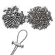 DIY Duplex Wire Rope Clips with M4 Screws 60ct. for 1-2mm
