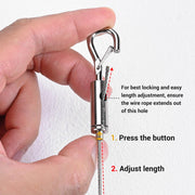 DIY 20ct. Adjust Q-Hanger Sign Hooks with Buckles for 1-1.5mm Wire Rope