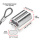 DIY 3/16" Wire Rope Ferrule Aluminum Oval Sleeves 100ct.
