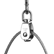 DIY M15 Wire Rope Pulley Block Swivel Top Hook 304 Stainless Steel 6ct.