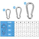 DIY Wire Rope Spring Gate Carabiners 304Stainless Steel