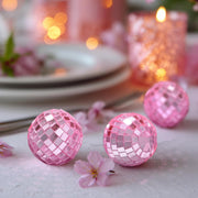 DIY Mini Small Mirror Disco Ball Event Tabletop Decoration 20ct/pk