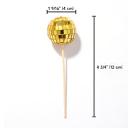 DIY Mini Small Mirror Disco Ball Event Tabletop Decoration 20ct/pk