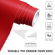 DIY 3D Red Carbon Fiber Hood Wrap Auto Vinyl Wrap Roll 5x98ft