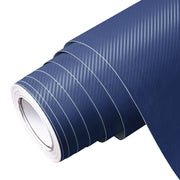 DIY 3D Blue Carbon Fiber Hood Wrap Auto Vinyl Wrap Roll 5x98ft