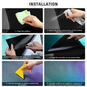 DIY Carbon Fiber Wrap 3D Chameleon Vinyl Wrap(100ft, 50ft Options)