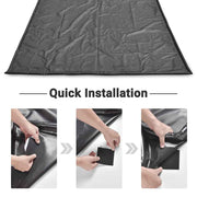 DIY Garage Floor Containment Mat for Snow Ice Water 8.5x20ft