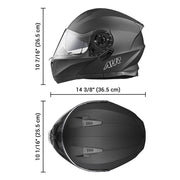 DIY Flip Up Modular Helmet DOT Matte Black