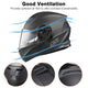 DIY Flip Up Modular Helmet DOT Matte Black