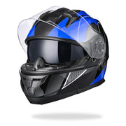 DIY Flip Up Modular Helmet DOT Blue