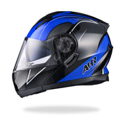 DIY Flip Up Modular Helmet DOT Blue