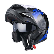 DIY Flip Up Modular Helmet DOT Blue