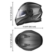 DIY Flip Up Modular Helmet DOT Gray