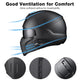 DIY Open Face Visor DOT Motor Helmet Black