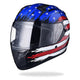 DIY Full Face US Flag Helmet with Dual Visor DOT