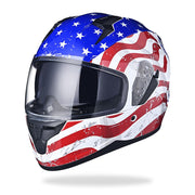 Full Face Eagle Helmet with Dual Visor DOT