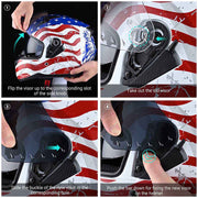 Flipup Helmet Visor Shield Smoke Color for AHR RUN-F