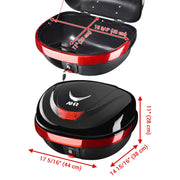 DIY Motorcycle Trunk with Backrest, Quick Release Options