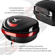 DIY Motorcycle Trunk with Backrest, Quick Release Options