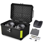 DIY Boxy Motorcycle Trunk with Backrest