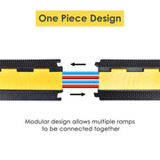 DIY Cable Ramp 2-Channel Cord Protector for 1.2" Cables/Hoses