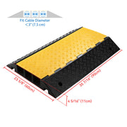 DIY Cable Ramp 3-Channel Cord Protector for 3" Cables/Hoses