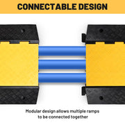 DIY Cable Ramp 3-Channel Cord Protector for 3" Cables/Hoses