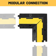 DIY 90° Left/Right Turn Cable Ramp 1-Channel 2" Cord Protector