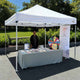DIY White Pop Up Canopy Tent Wheeled Bag Included, Optional Sides