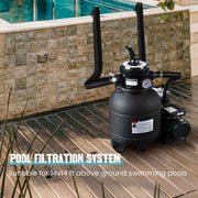 DIY 3/4HP Pool Pump & 12" Sand Filter for 14ft Above Ground Pool