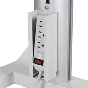 DIY Heavy Duty Power Strip Mount for Computer Workstation Cart