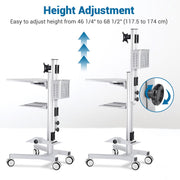 DIY NexusX Mobile Workstation Cart with Locking Storage Drawer