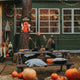DIY Halloween Flag Double Sided Small Front Door Flag 12x18"